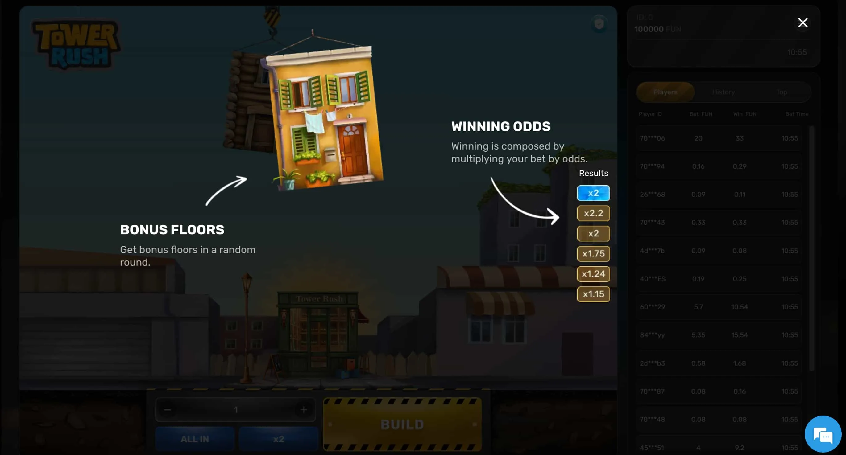 Grundprinzip von Tower Rush verstehen